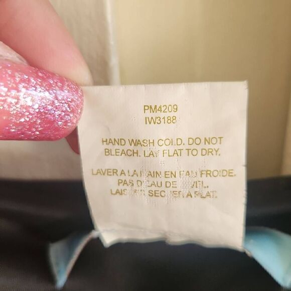 Marciano by Guess Black Silk Tiered, Ruffled, Beaded Mini Dress/Top. EUC, M - Picture 8 of 8